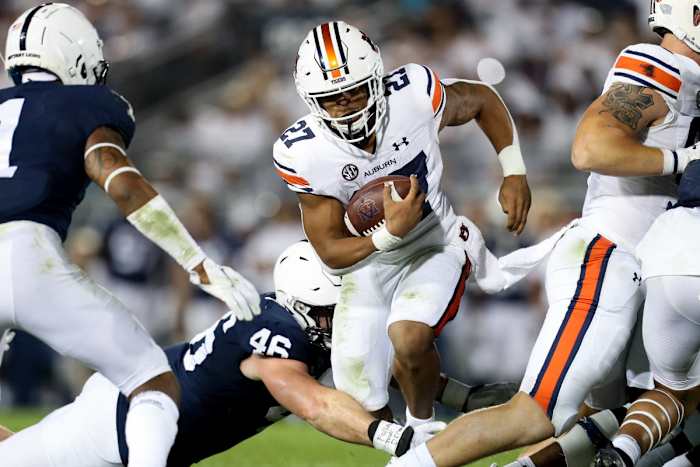 Auburn running back Jarquez Hunter